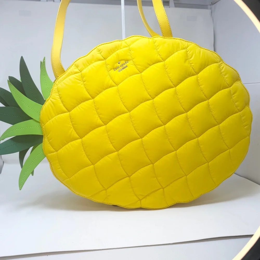Kate Spade New York Wing It Pineapple Shoulder Tote